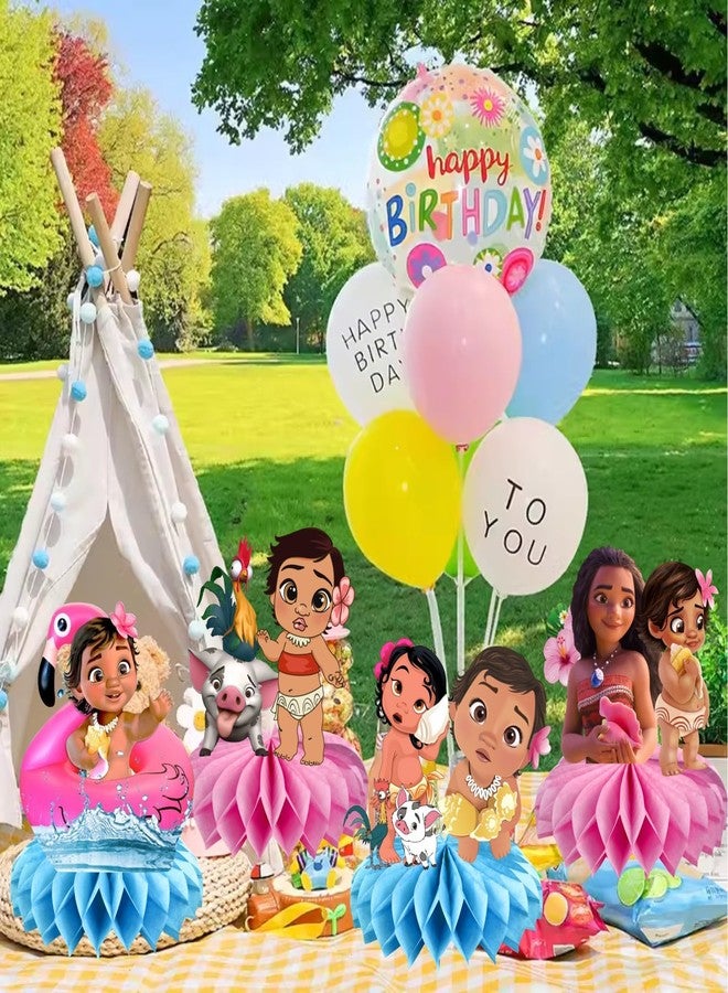 fancigo 8Pcs Moana Table Centerpieces Birthday Party Supplies Double Side Table Decorations for Kids Party Decorations - Image 5